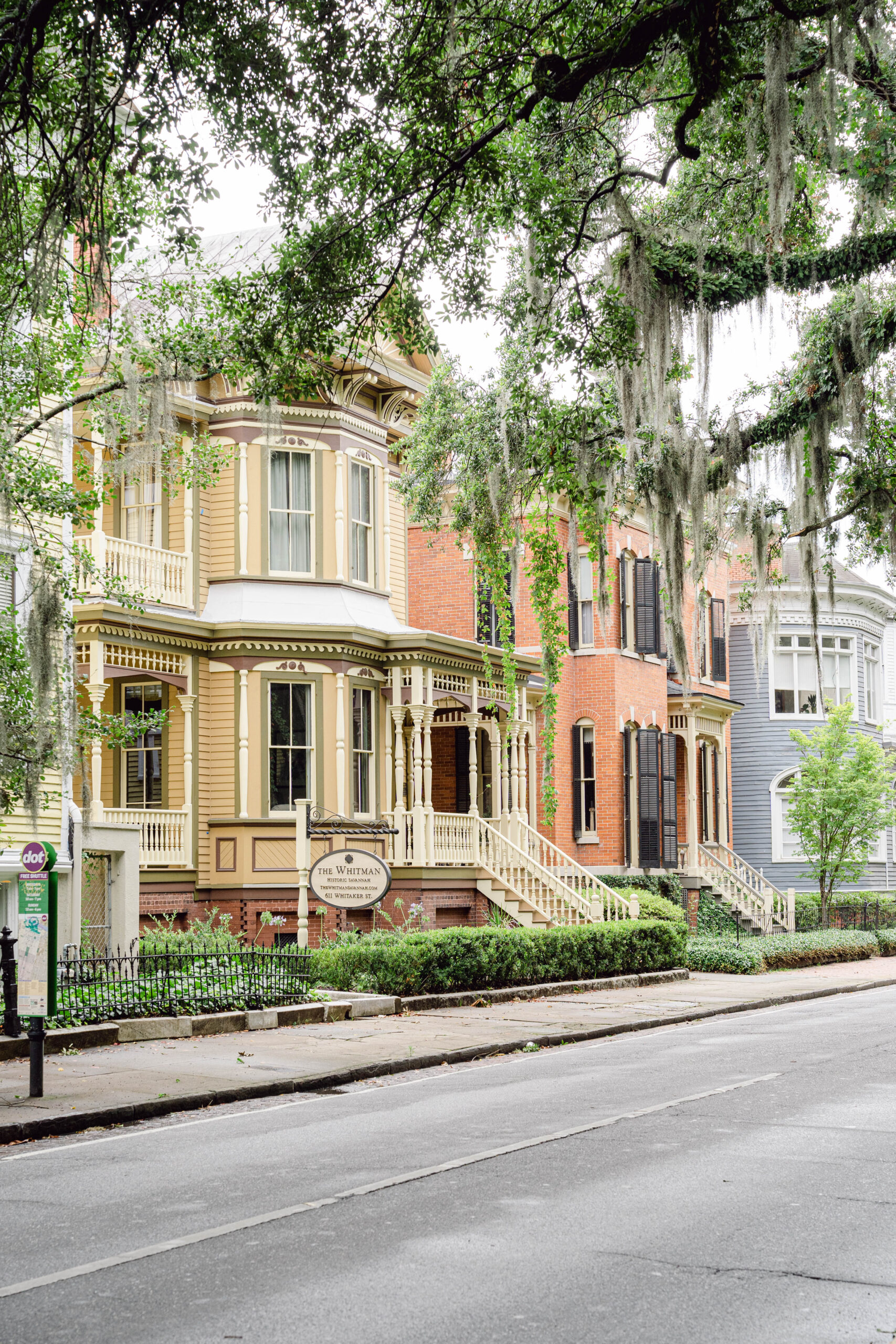 Savannah GA architecture Forsyth Park travel photography