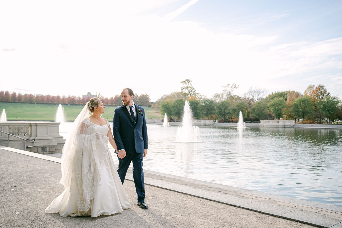 St. Louis Wedding Photographer Forest Park Grand Basin Wedding Portraits