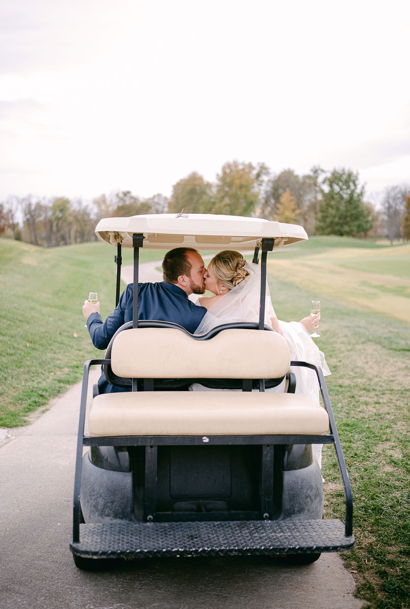 St. Louis Wedding Photographer Old Hickory Golf Club Golf Cart