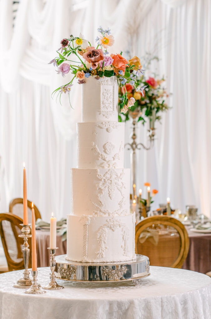 Renaissance revival themed wedding cake dutch masters