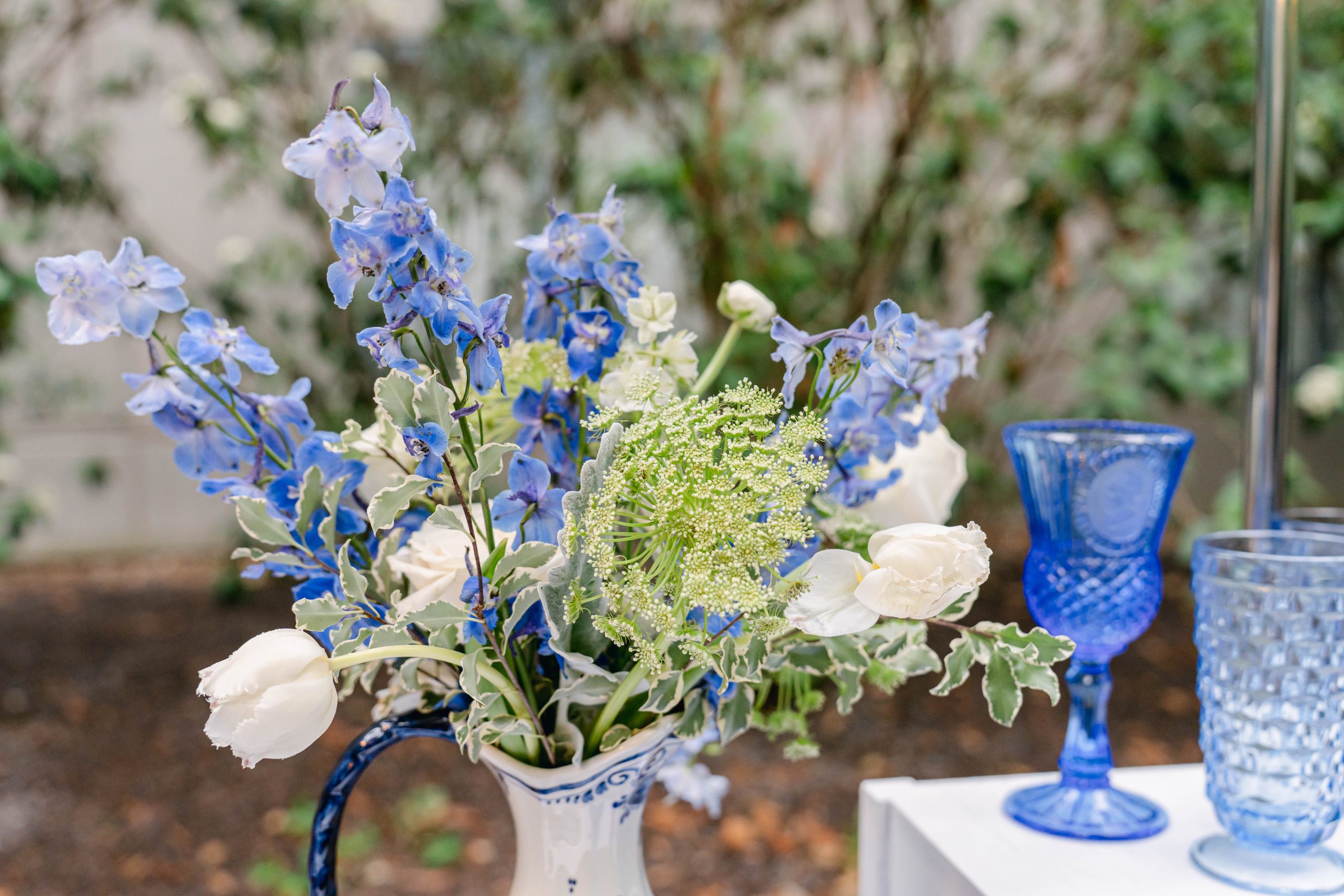 Delft Blue Chinoiserie Ginger Jars wedding