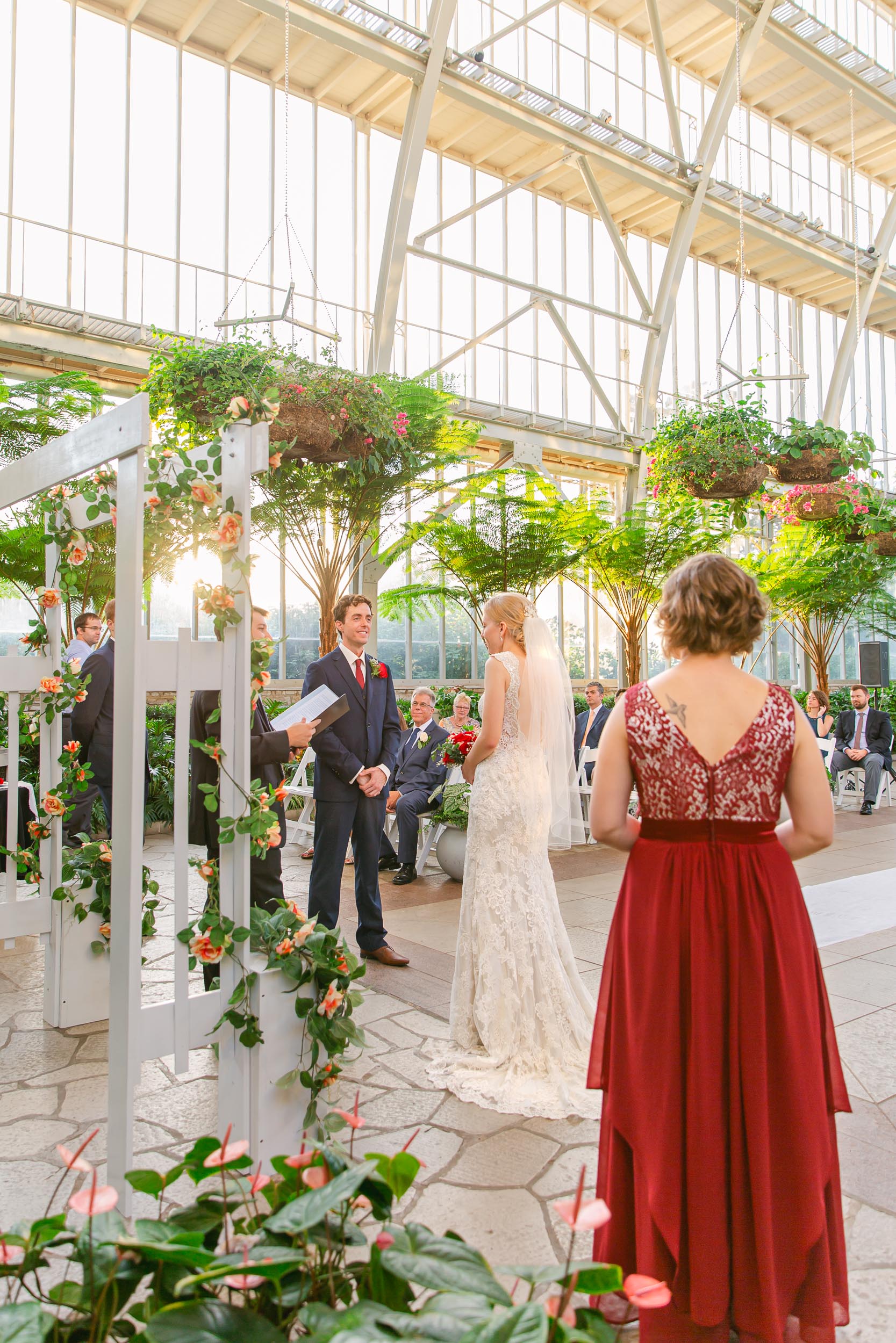 Jewel Box Wedding St Louis photographer sunset