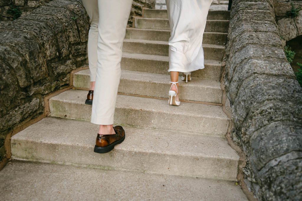 Photo by The Bennetts of wedding couple