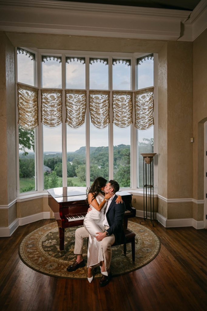 Photo by The Bennetts of wedding couple