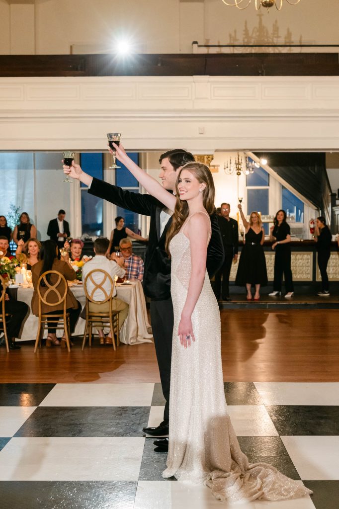 Photo by The Bennetts of wedding couple