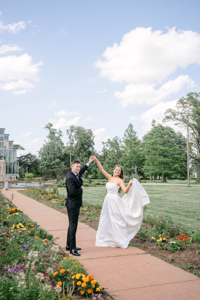 Photo by The Bennetts of wedding couple