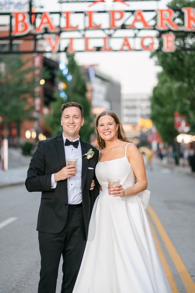 Ballpark Village wedding photo