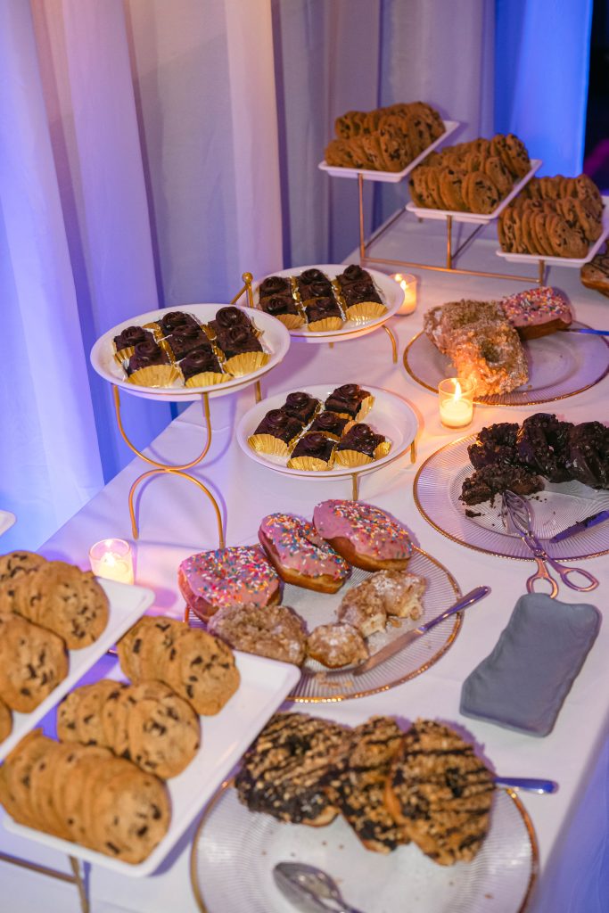wedding donut table