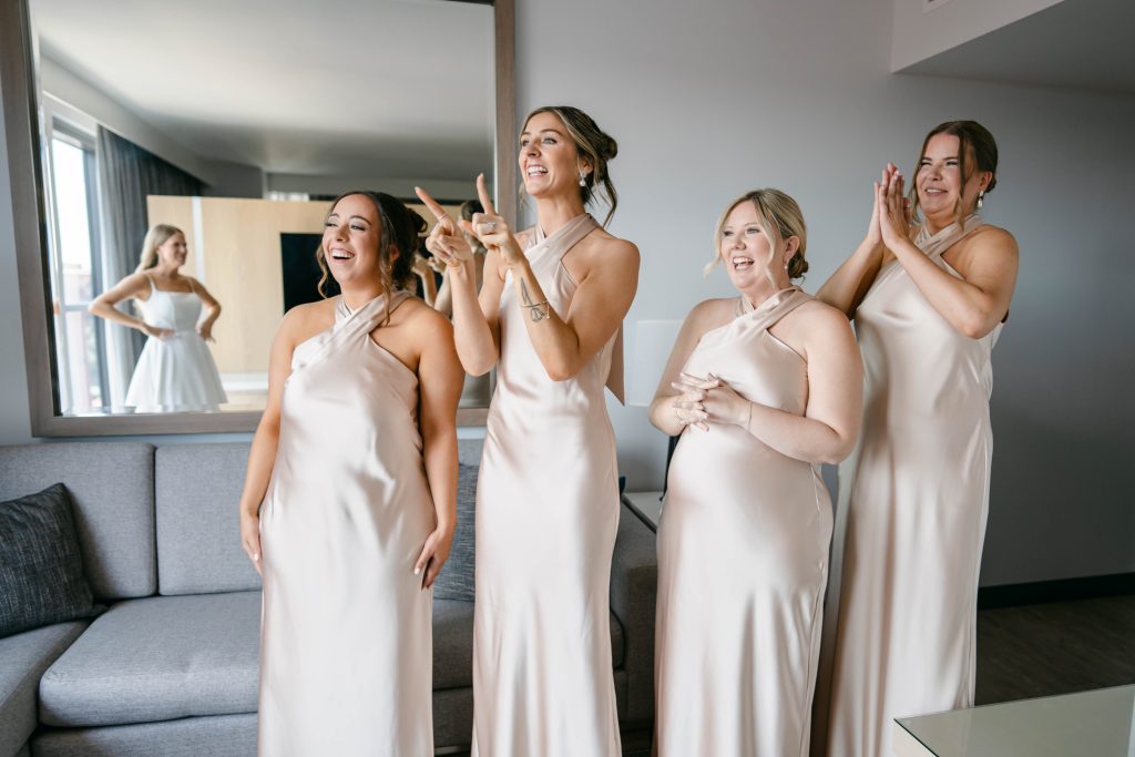 Photo by The Bennetts of wedding couple