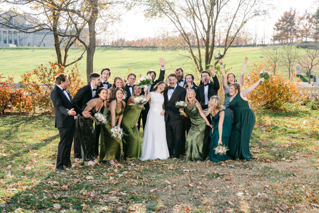 St Louis Forest Park Grand Basin wedding photo
