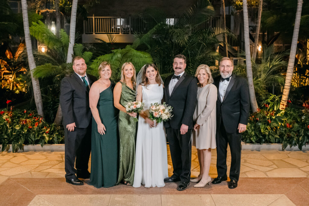 a Jewel Box wedding at night