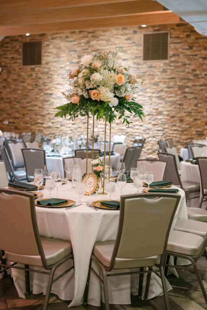 Courses at Forest Park golf course wedding reception