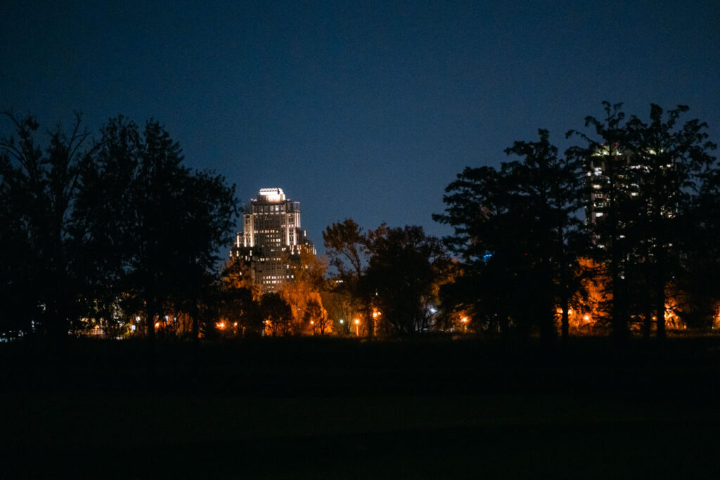 the jewel box at night