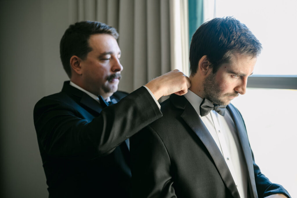 Photo by The Bennetts of wedding couple