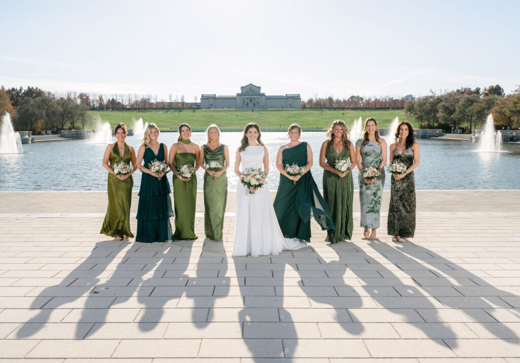 St Louis Forest Park Grand Basin wedding photo