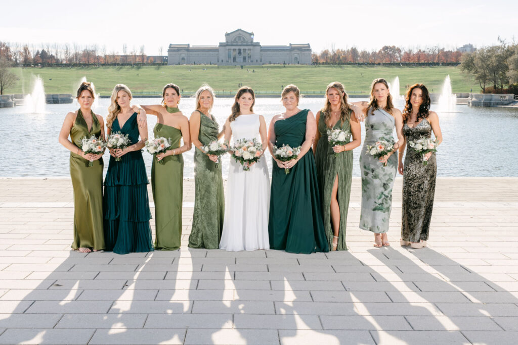 St Louis Forest Park Grand Basin wedding photo