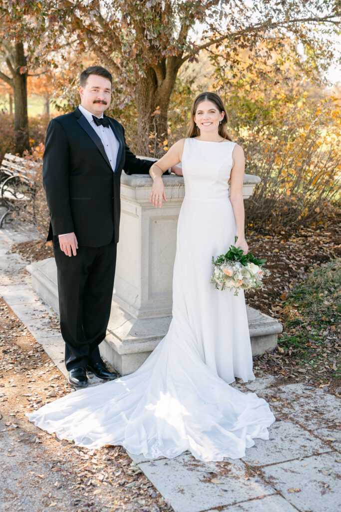 St Louis Forest Park Grand Basin wedding photo