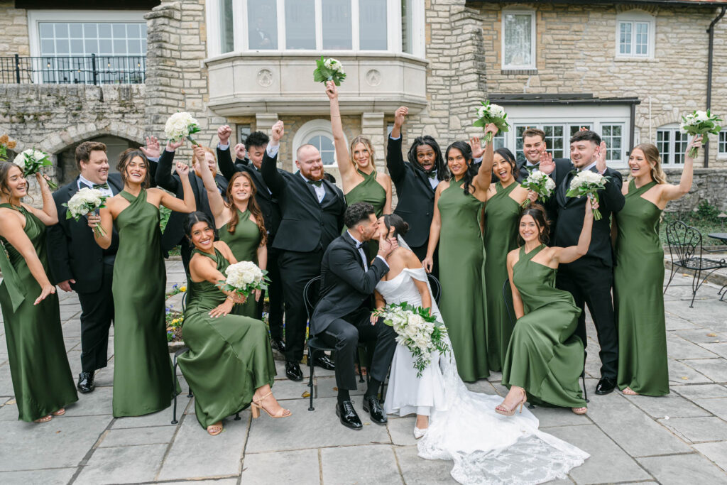The Studio at Inns at St Albans wedding portrait