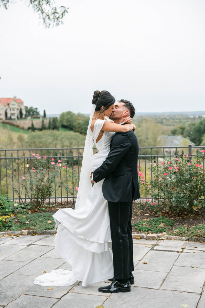 The Studio at Inns at St Albans wedding portrait