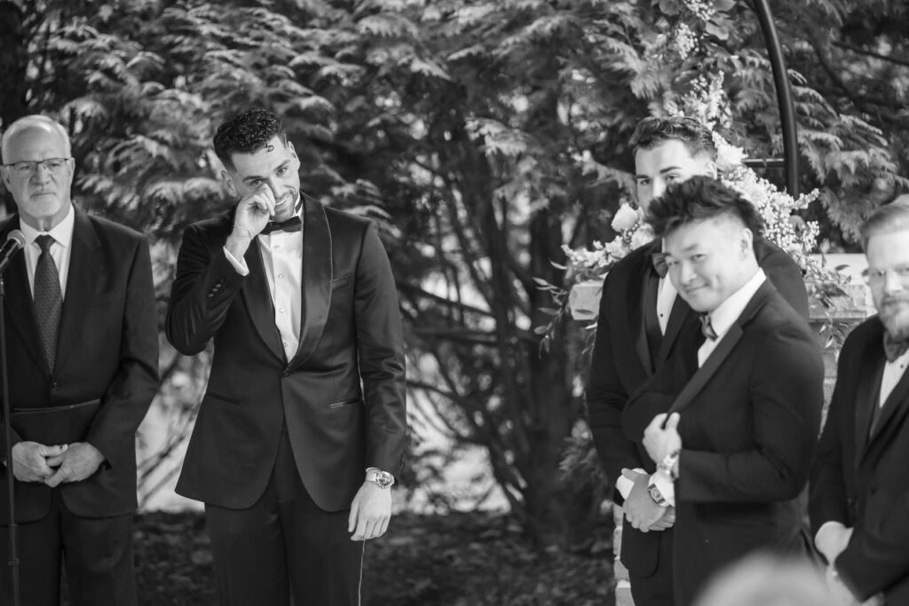 Photo by The Bennetts of wedding couple