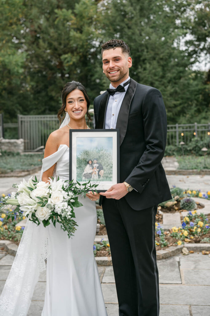 Photo by The Bennetts of wedding couple