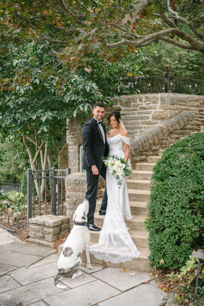 The Studio at Inns at St Albans wedding portrait