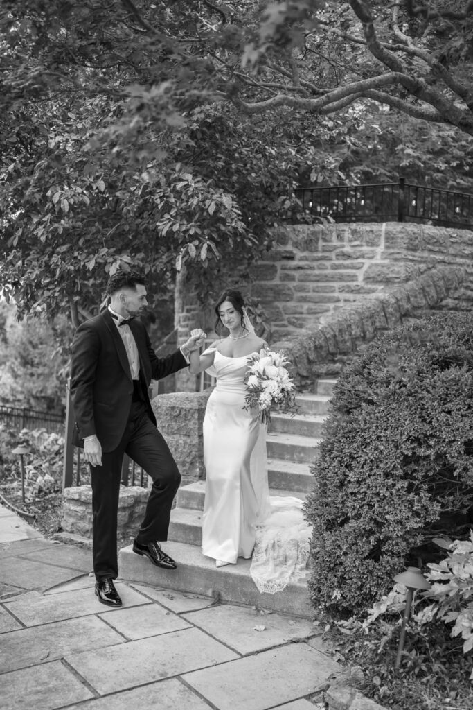 Photo by The Bennetts of wedding couple