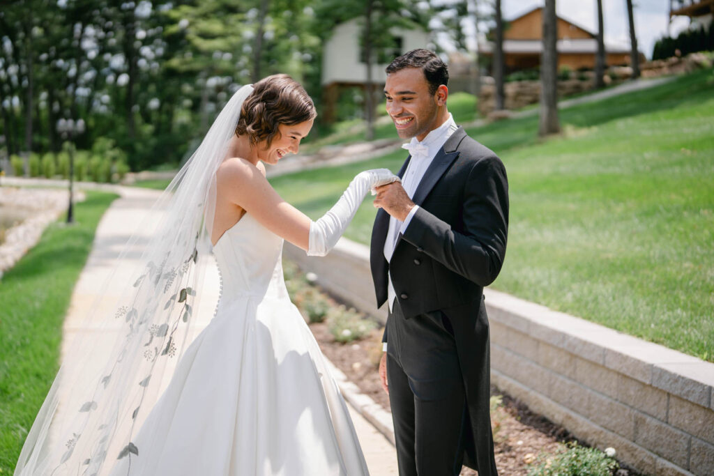 Photo by The Bennetts of wedding couple