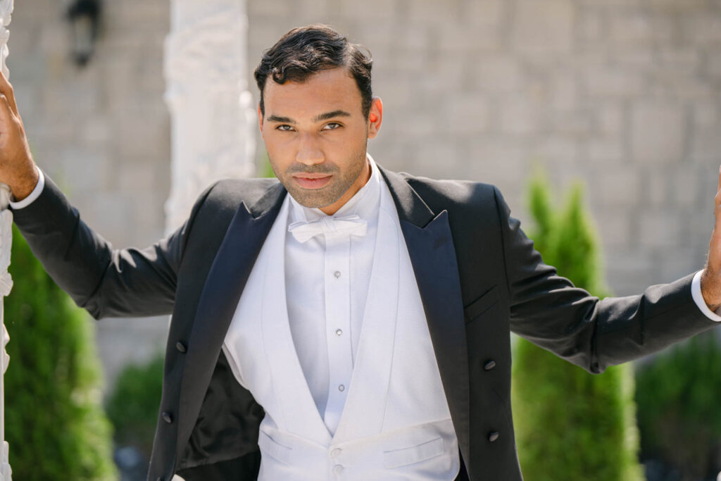 Photo by The Bennetts of wedding couple