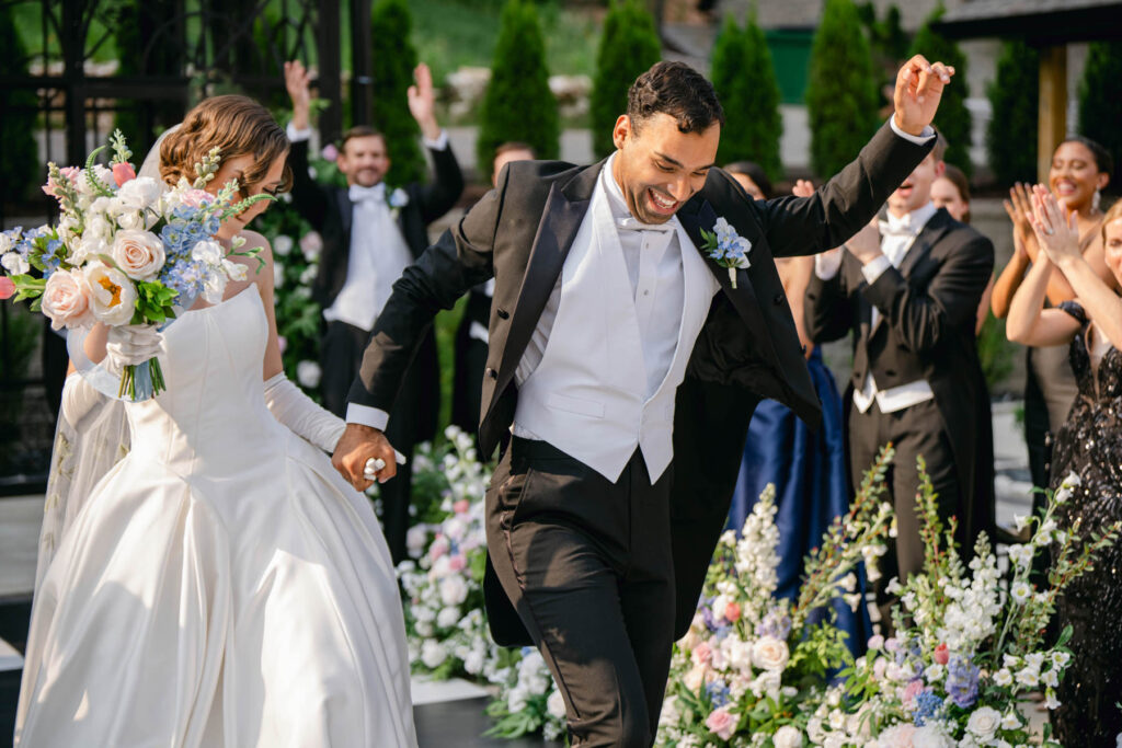 Photo by The Bennetts of wedding couple