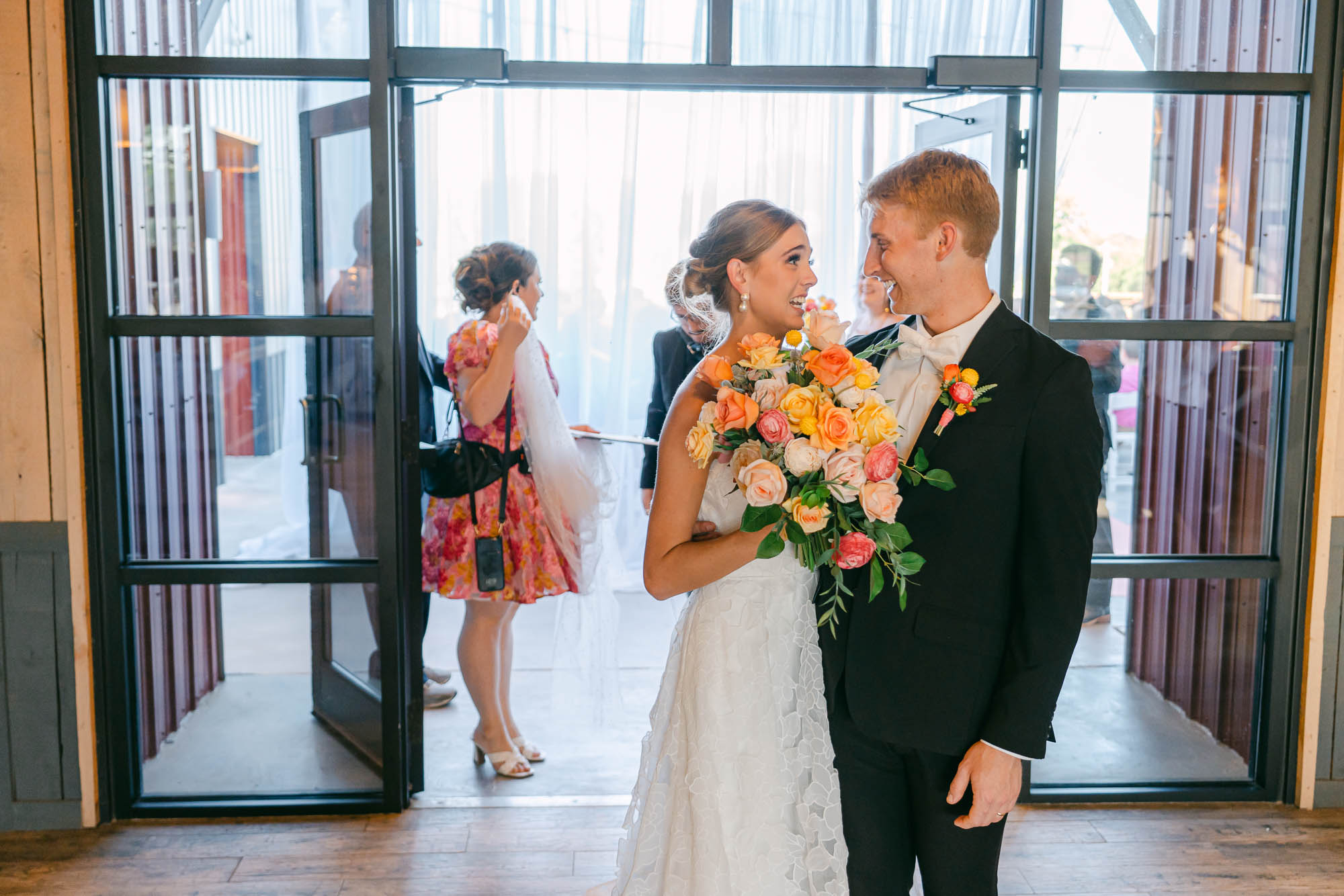 Photo by The Bennetts of wedding couple