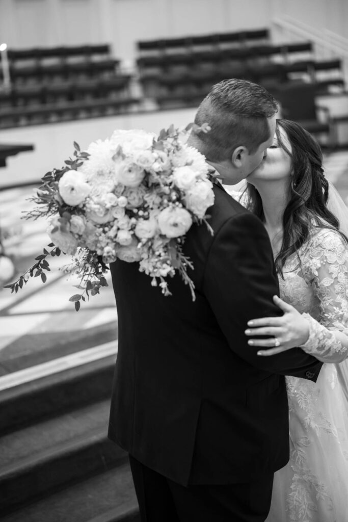 Photo by The Bennetts of wedding couple