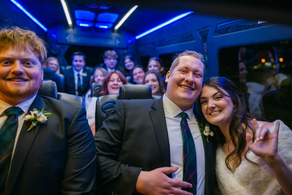 Photo by The Bennetts of wedding couple