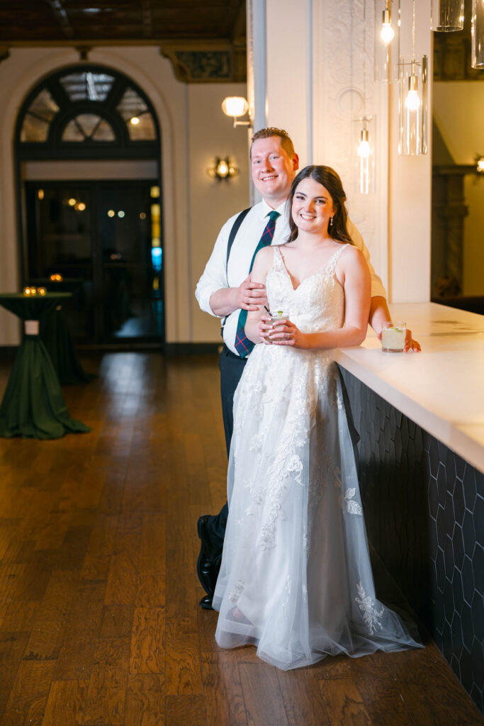 Photo by The Bennetts of wedding couple