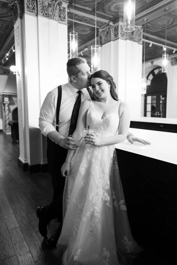 Photo by The Bennetts of wedding couple