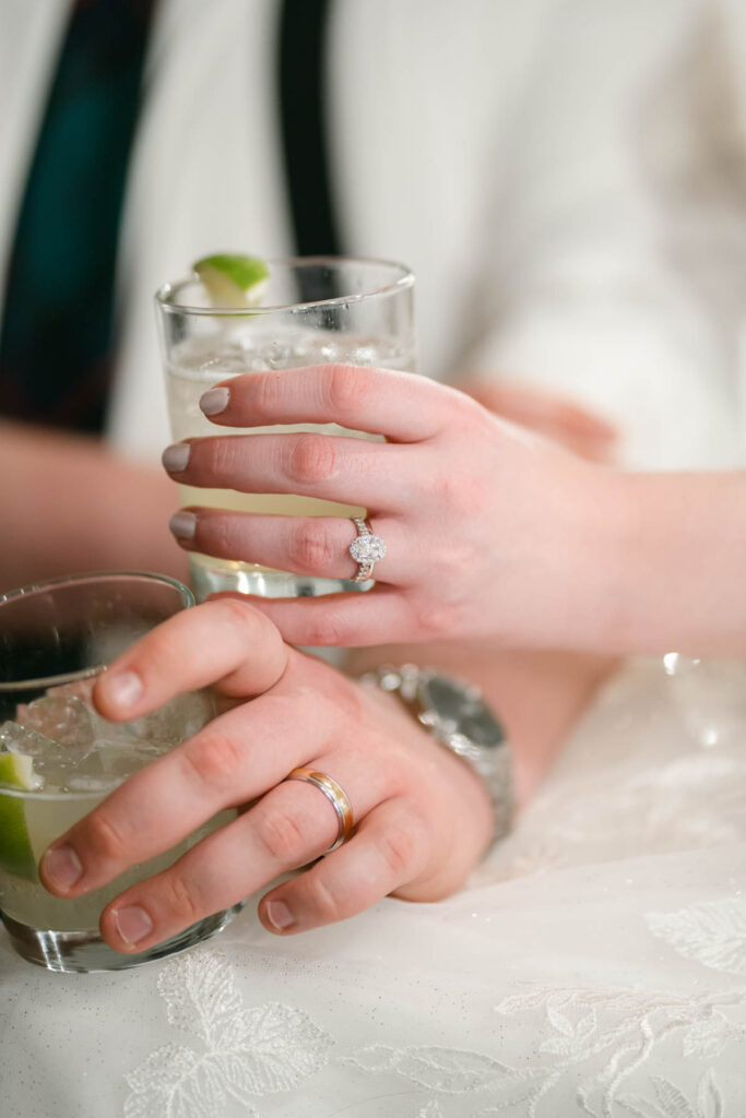 Photo by The Bennetts of wedding couple