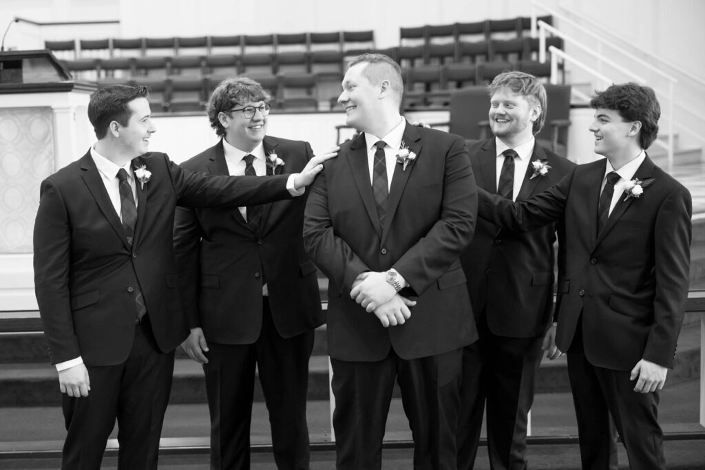 Photo by The Bennetts of wedding couple