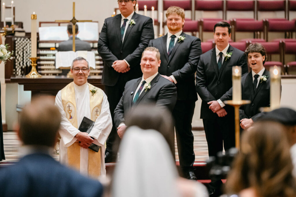 Photo by The Bennetts of wedding couple