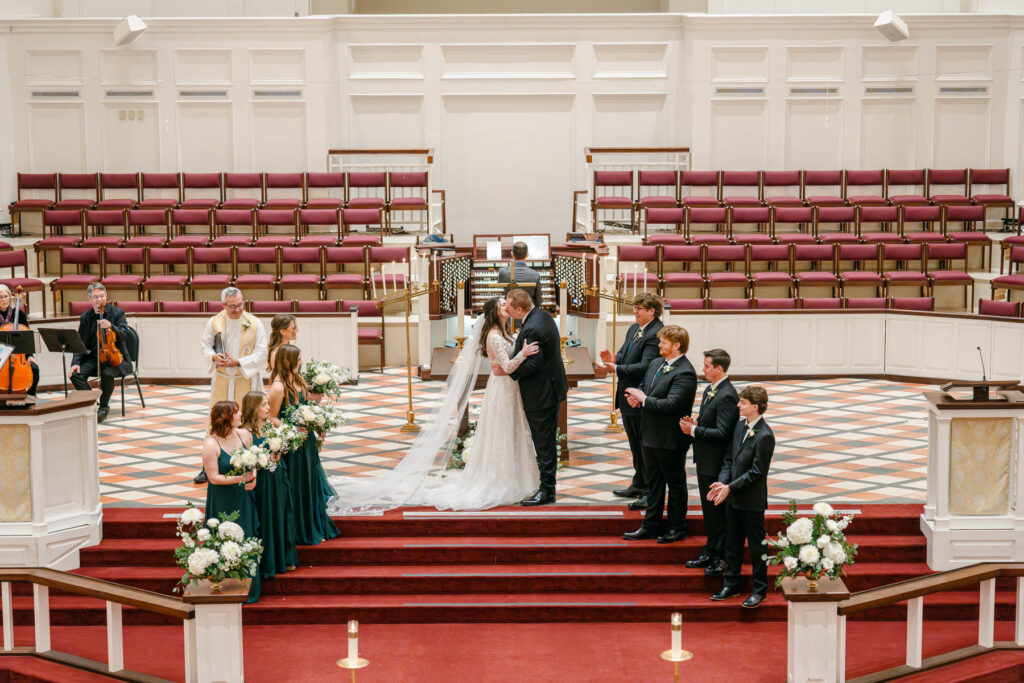 Photo by The Bennetts of wedding couple
