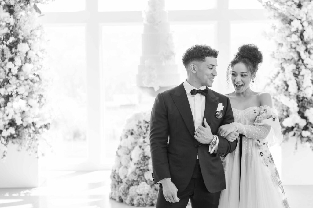 Photo by The Bennetts of wedding couple