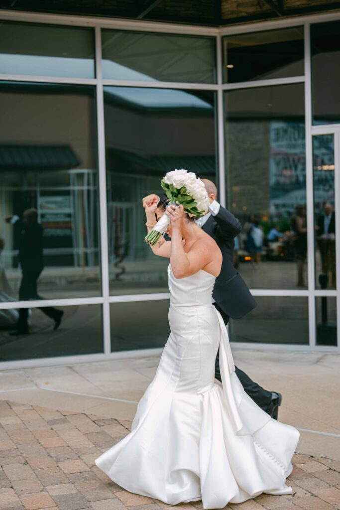 Photo by The Bennetts of wedding couple