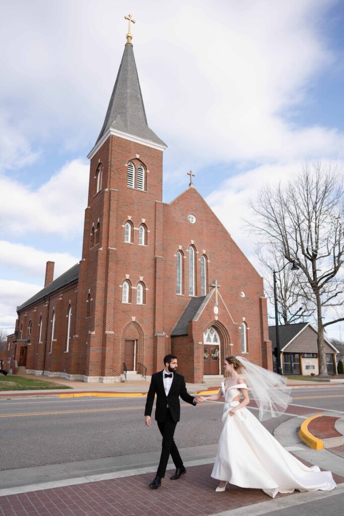 Photo by The Bennetts of wedding couple