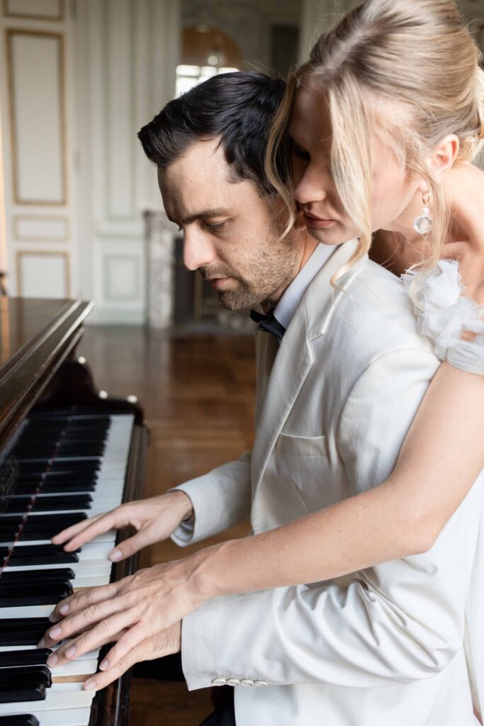 Photo by The Bennetts of wedding couple