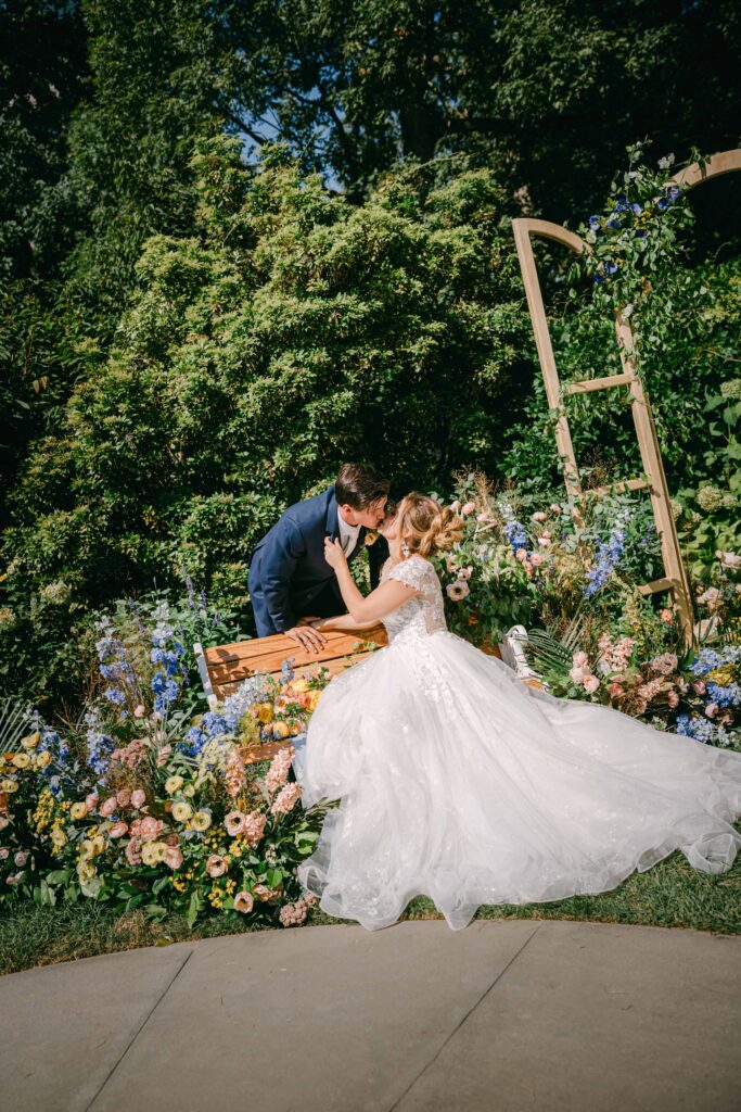 Photo by The Bennetts of wedding couple