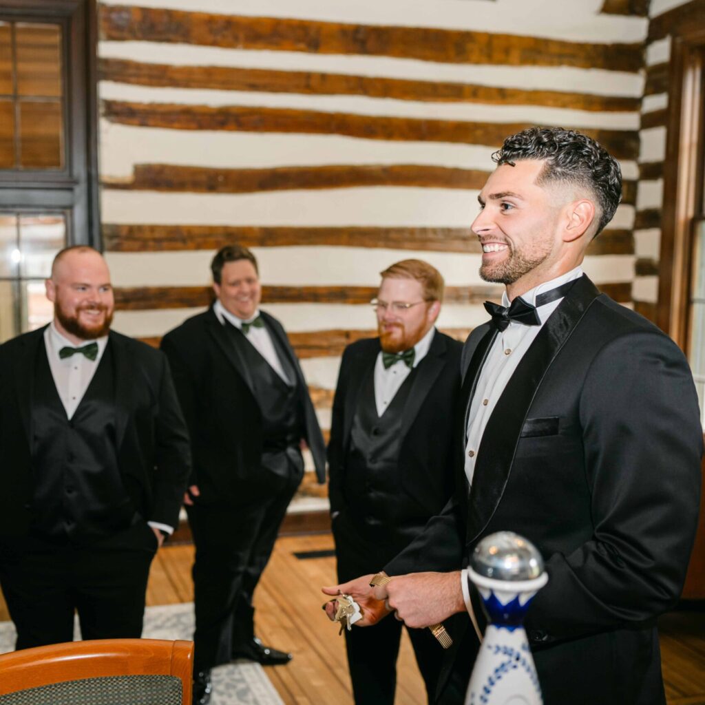 Photo by The Bennetts of wedding couple