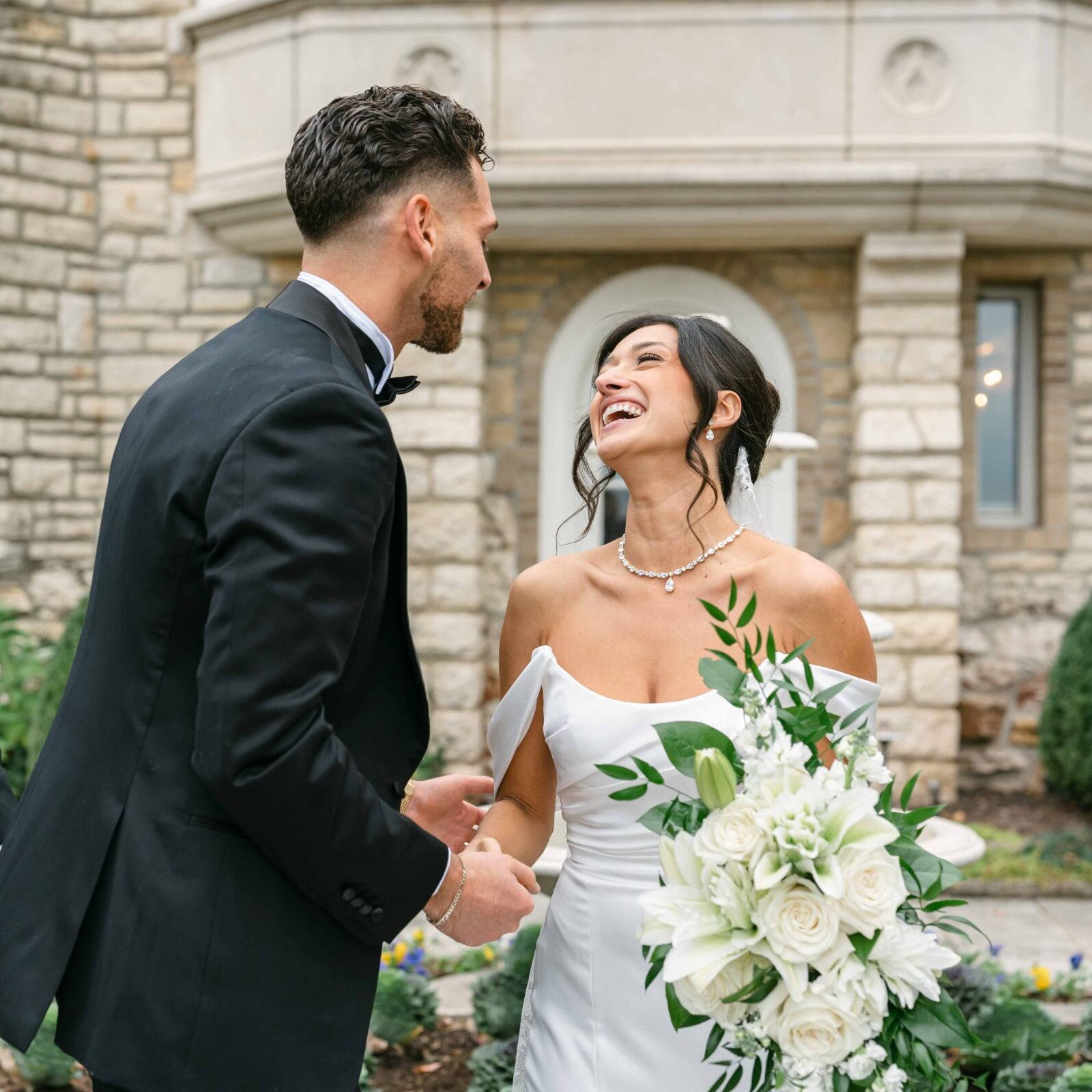 Photo by The Bennetts of wedding couple