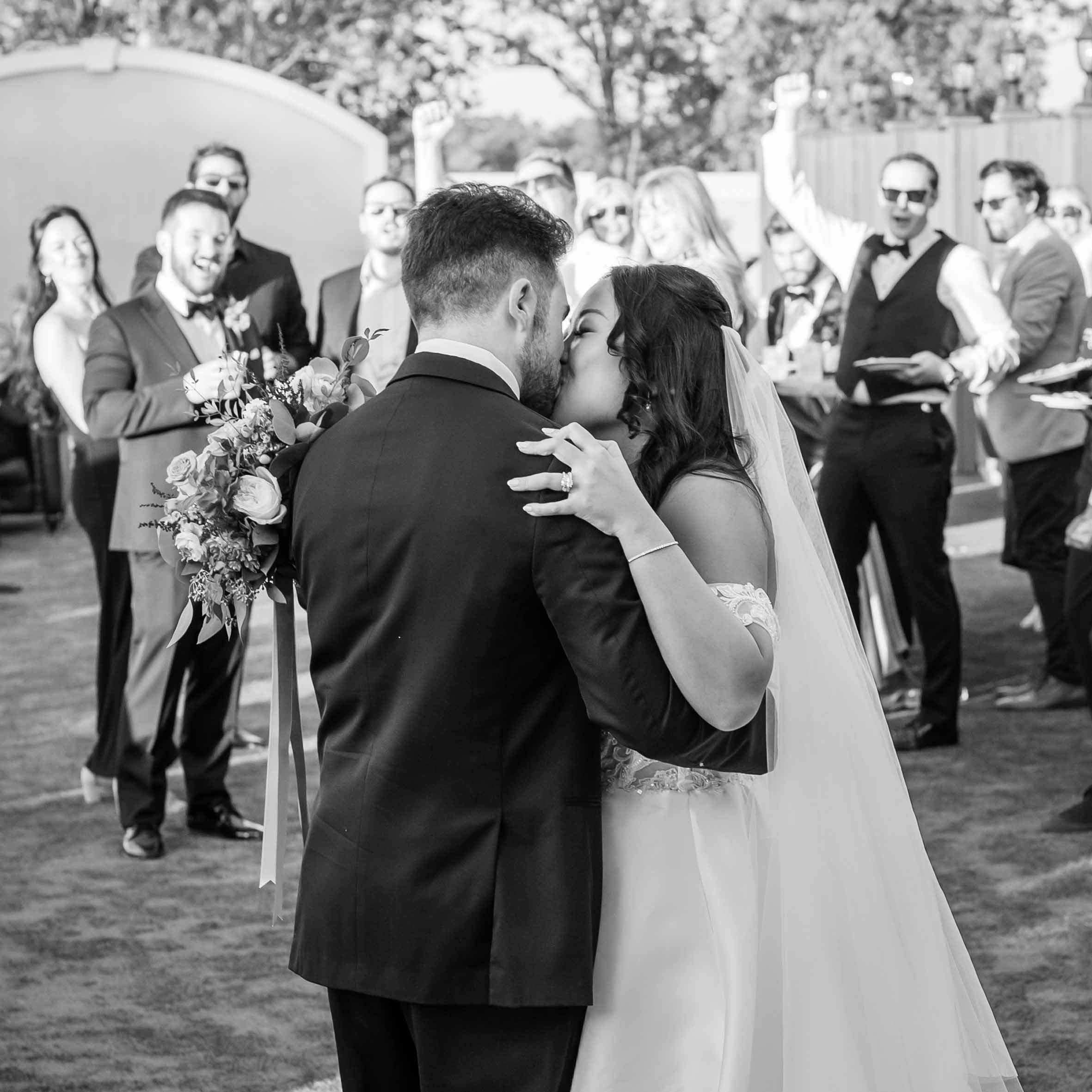 Photo by The Bennetts of wedding couple