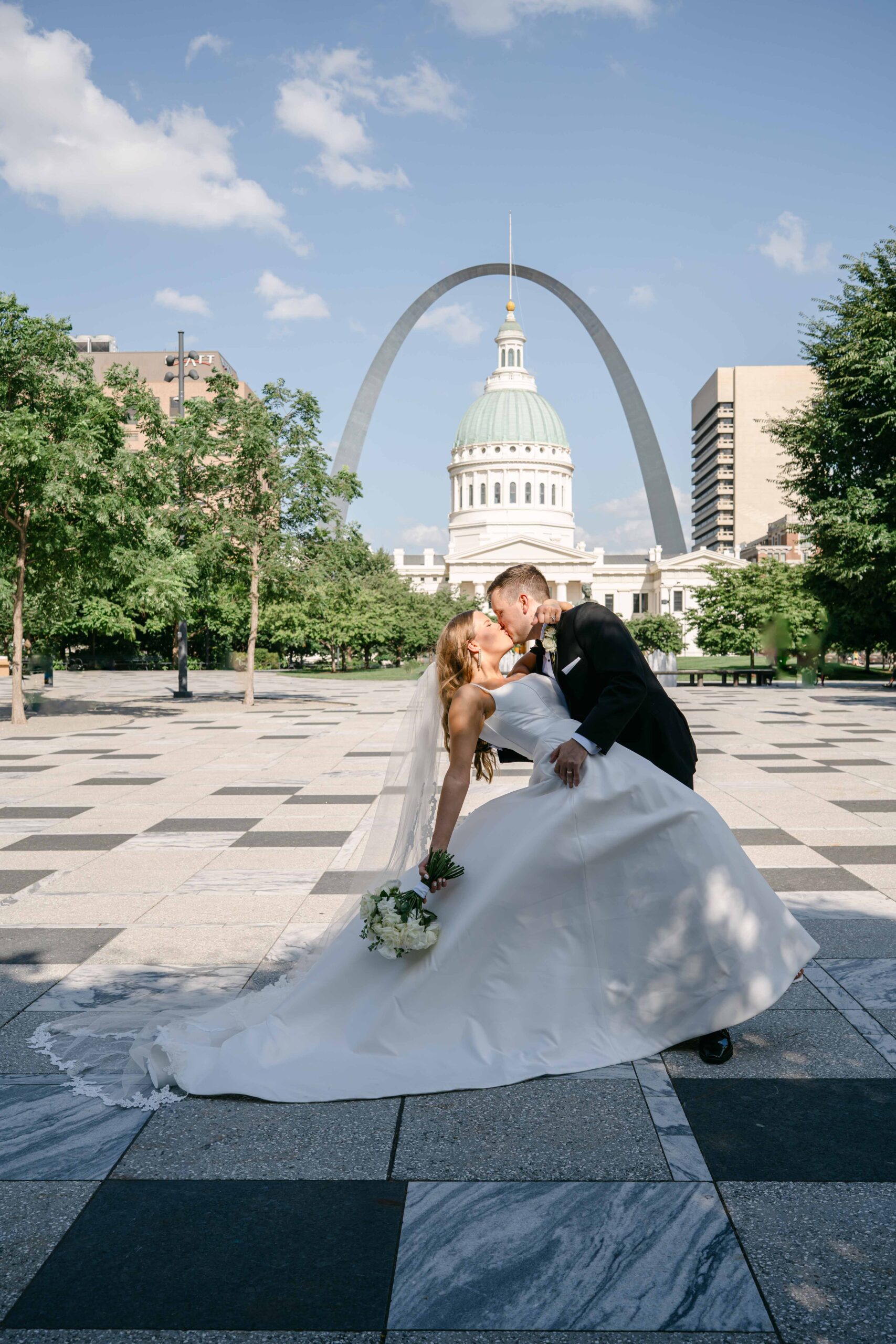 Photo by The Bennetts of wedding couple